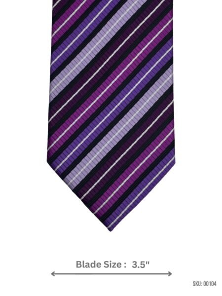 Green Wood Essentials Bright Colors Multi Stripe Tie