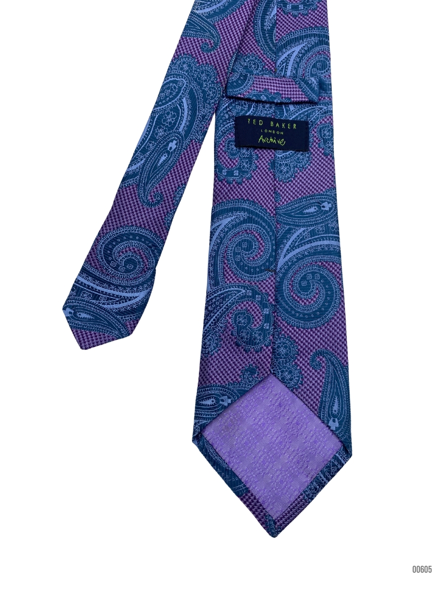 NeckTies - Ted Baker Paisley Pattern Mens Necktie