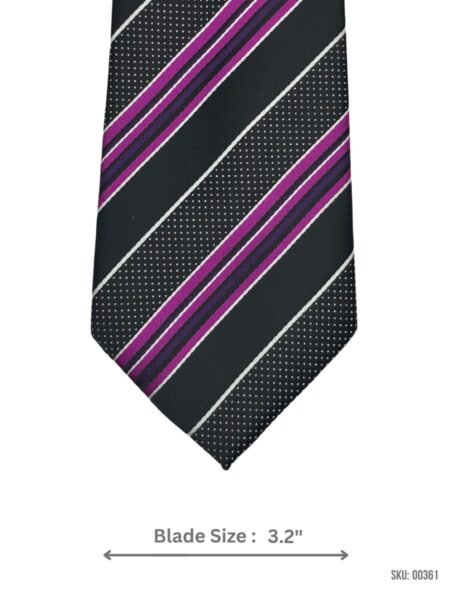 Multi Color Striped Pattern with Polka Dots By George