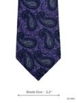 Dark Paisley Mens Necktie By Slaters