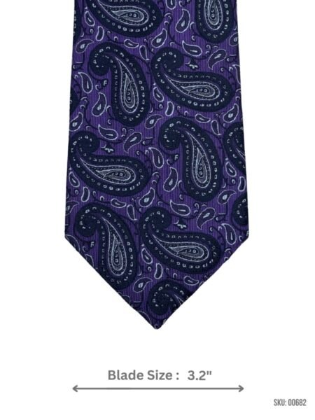 Dark Paisley Mens Necktie By Slaters