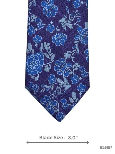 Elegant Floral Design Mens Necktie By Jeff Banks