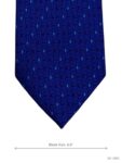 Self Textured Cross Pattern Geometric Shapes Mens Tie