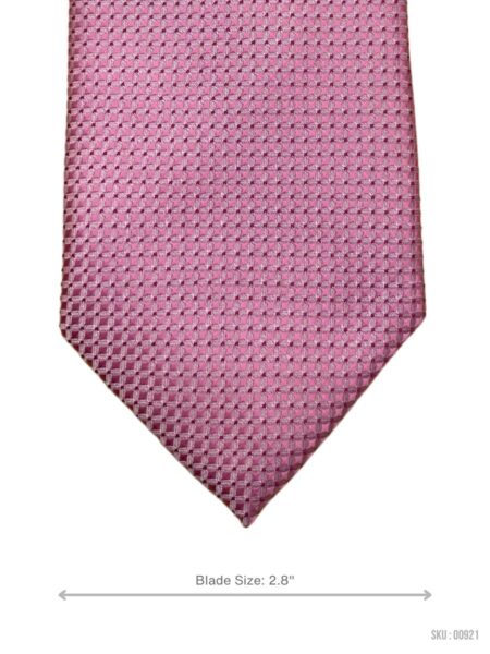 Pristine Pink Self Textured Mens Tie by F&F