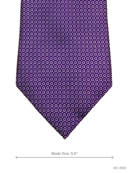 Self Textured Purple Mens Tie by Austin Reed