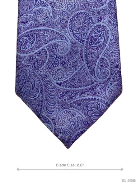 Sleek Eye-Catching Paisley Design Mens Tie by Cedar Wood State
