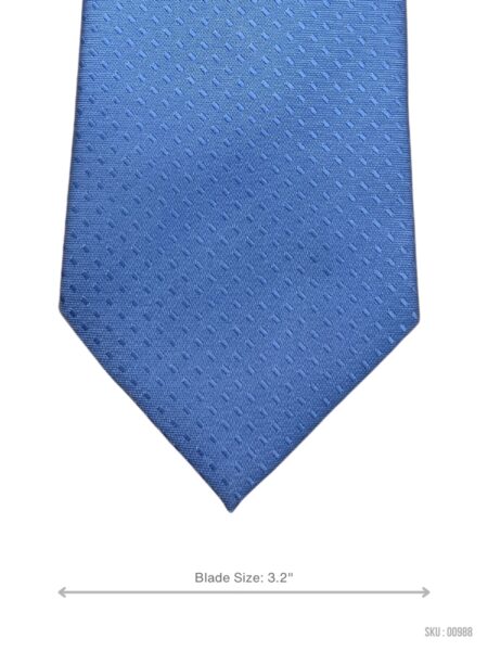 Swanky Blue Self Textured Mens Tie by F&F