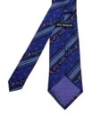 Opulent Floral Pattern with Stripes Mens Tie Marks & Spencer Autograph