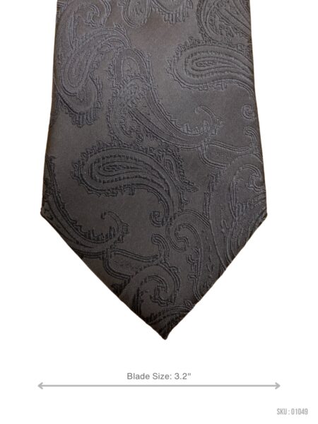Sleek Clean Paisley Pattern Mens Tie by Zeo Kiss Design