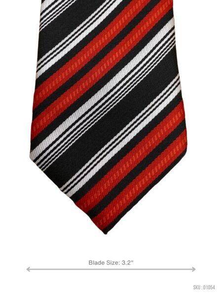 Vibrant Multi-Color Stripes Pattern Mens Tie by Exve