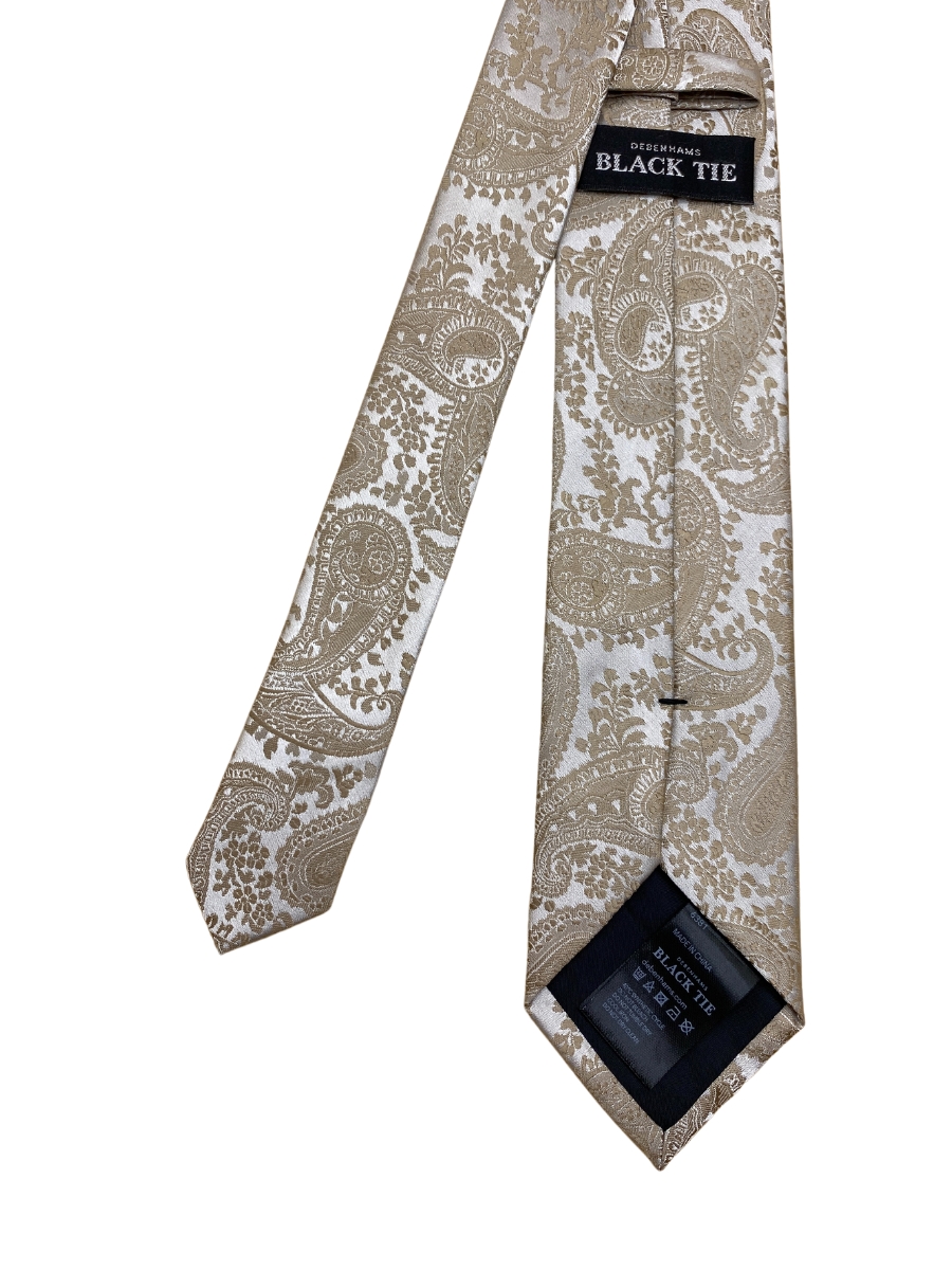 NeckTies - Urban Vogue Epic Paisley Design Mens Tie by Debenhams Black Ties