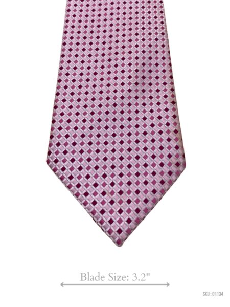 Pink Lavish Geometric Pattern Mens Tie by Greenwoods