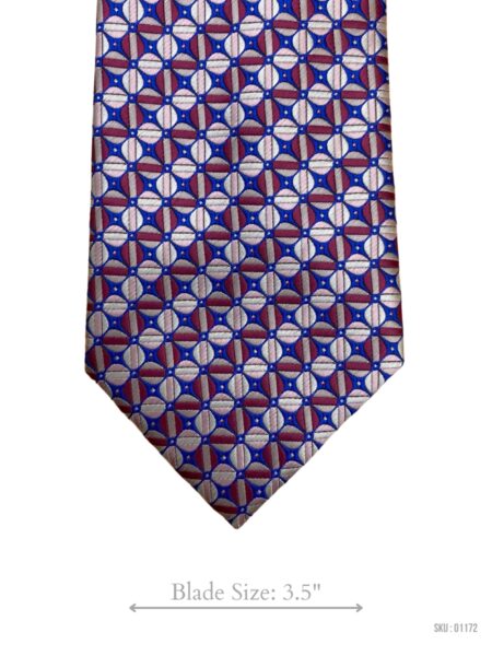 Circular Geometric Shapes Mens Tie by Folkespeare