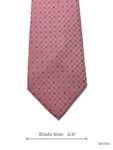 Blush Pink with Blue and Gold Textured Dots Tie