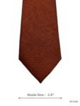 Solid Brown Tie with Subtle Dotted Design
