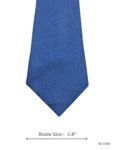 Minimalist Solid Textured Blue Tie