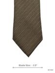 Olive Green Diagonal Striped Tie with Classic Detailing