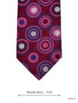 Modern Purple Striped Tie with Elegant Patterns