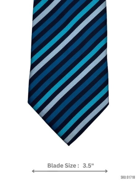 Elegant Orange Striped Tie with Floral Patterns