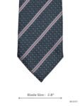 Grey Striped Tie with Subtle Design for Formal Wear