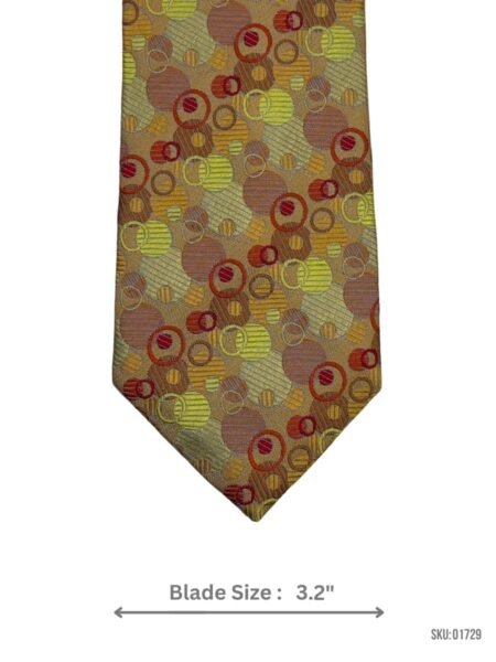 Vibrant Circular Patterned Men's Tie