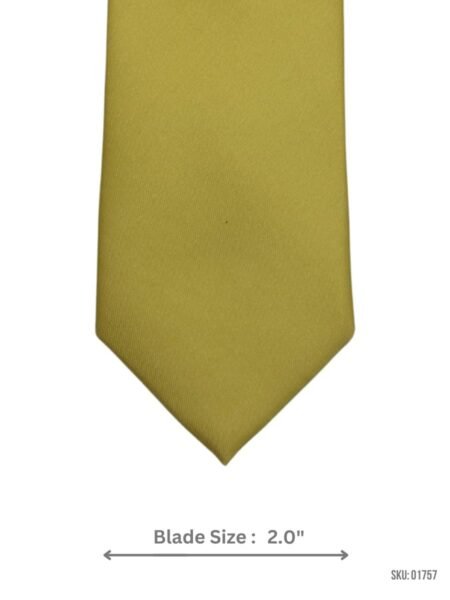 Bright Yellow Solid Slim Tie
