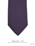 Purple Mini Dotted Patterned Tie