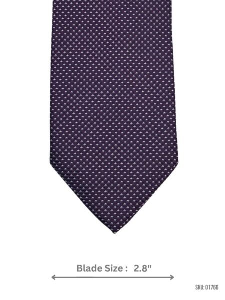 Purple Mini Dotted Patterned Tie