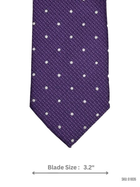 Vibrant Purple Polka-Dot Tie