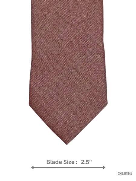 Light Brown Slim Tie for a Refined Look