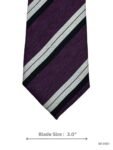 Refined Purple Striped Tie