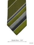 Vibrant Green Stripe Tie Sophisticated Design