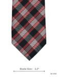 Red and Black Plaid Tie