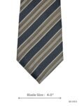 Green and Gold Striped Tie