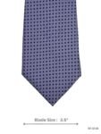 Purple Tie with Square Patterns