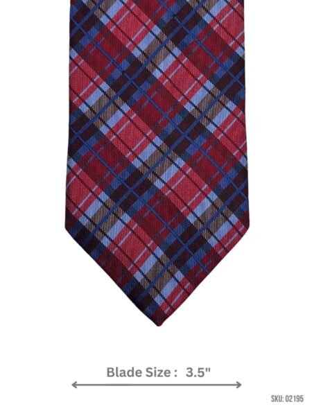 Red and Blue Plaid Tie