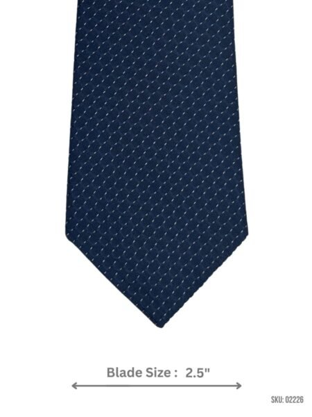 Navy Blue Tie with Small Pattern