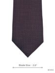 Maroon Tie with Small White Pattern