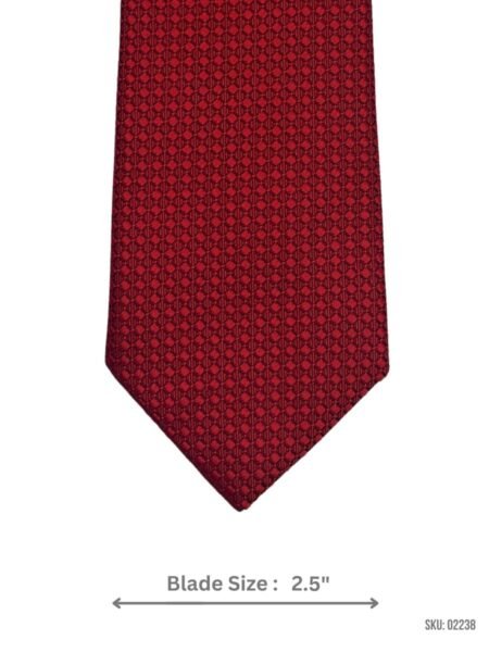 Red Textured Tie