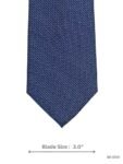 Elegant Navy Blue Geometric Pattern Tie