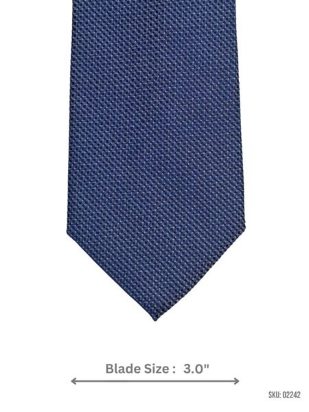 Elegant Navy Blue Geometric Pattern Tie