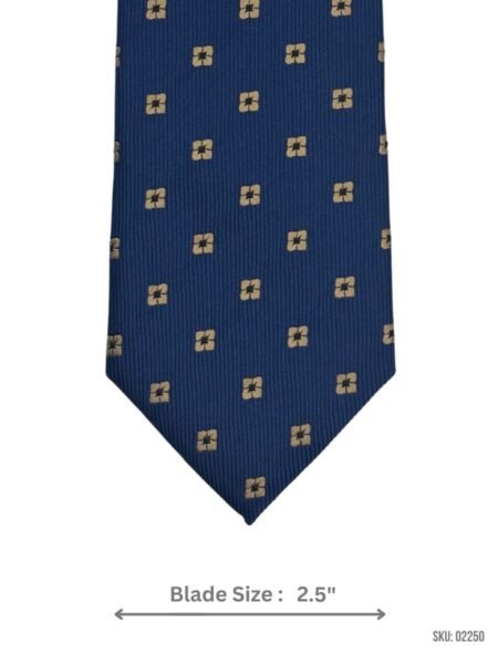 Blue Geometric Pattern Tie