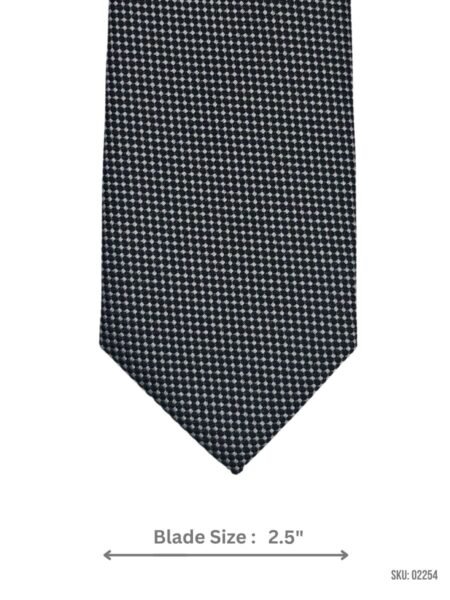 Black and White Patterned Tie