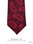 Maroon and Burgundy Paisley Tie
