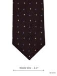 Brown multicolor PolkaDot Tie