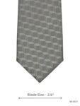 Olive Grey Geometric Tie