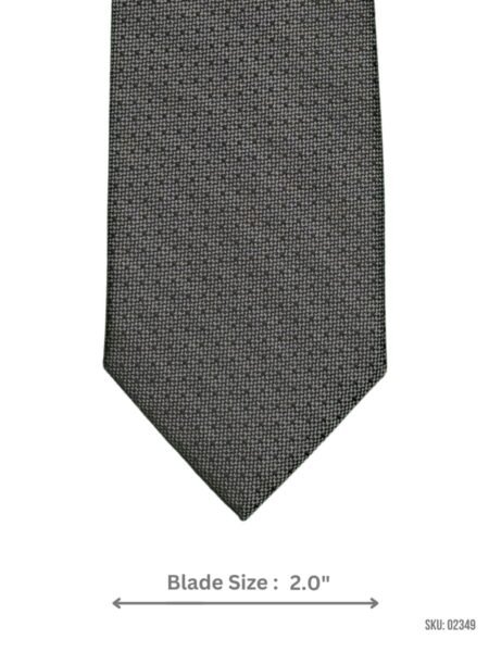 Sleek Light Grey Textured Tie