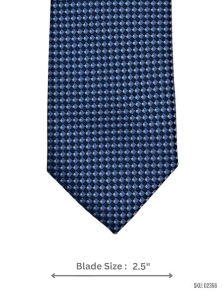 Blue Geometric Pattern Tie