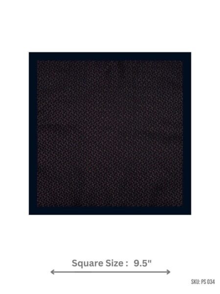 Dark Geometric Pattern Pocket Square