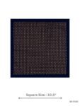 Navy Geometric Pocket Square